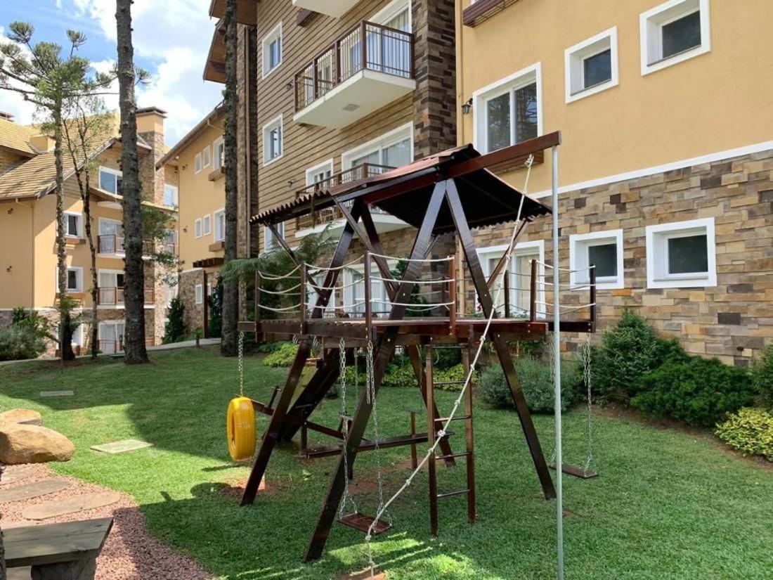 Apto 103 B,2, Proximo A Museus E Restaurantes, Condominio Com Piscina Aquecida. Gramado Extérieur photo